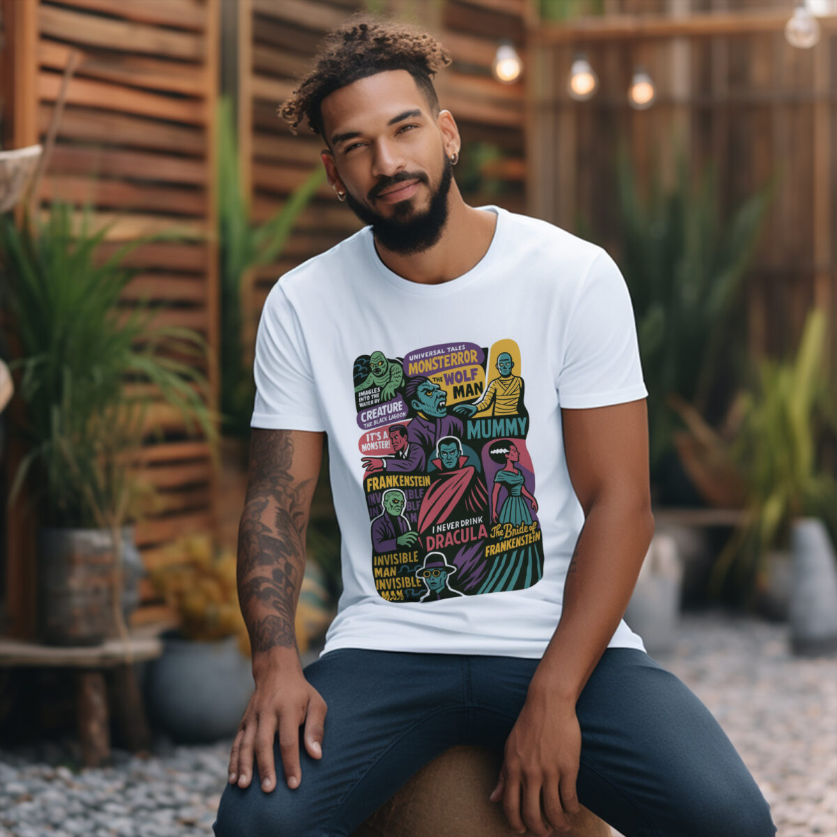 Universal Monsters Shirt Vintage Retro Horror Tee