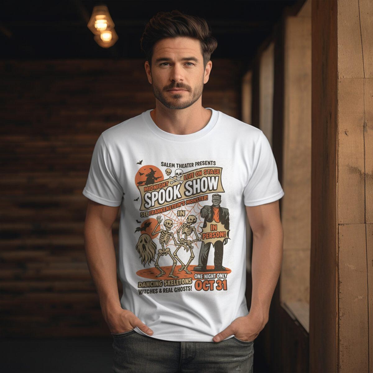 Spook Show T-Shirt Vintage Horror Comfort Colors Tee