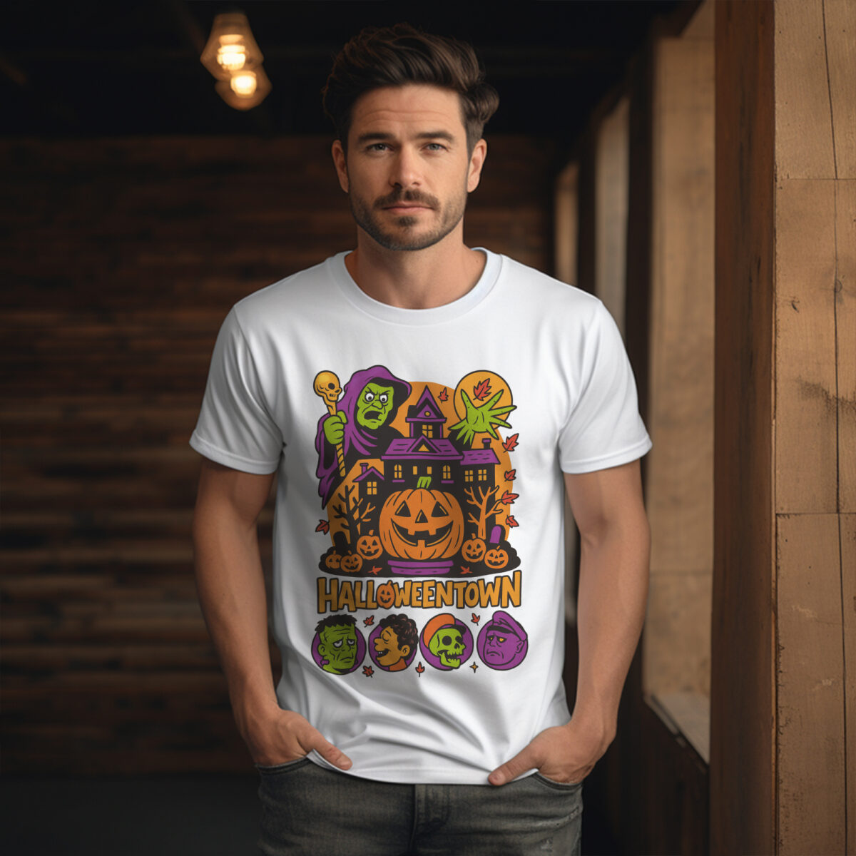 Retro Halloweentown Shirt 90s Halloween Tee Vintage Style