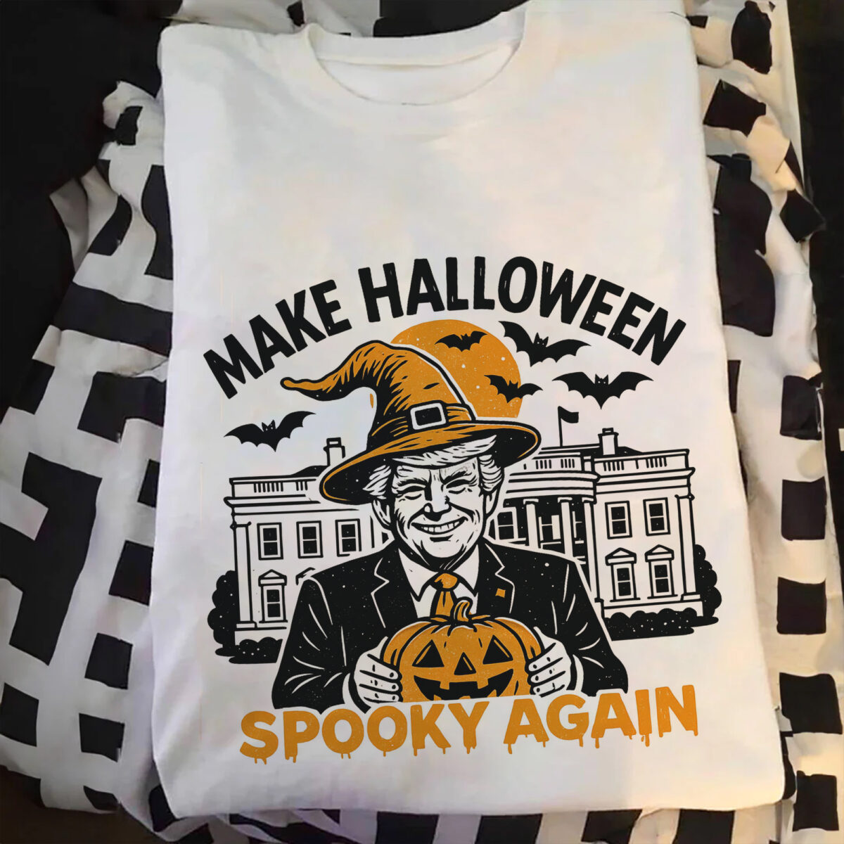 Funny Make Halloween Spooky Again Shirt
