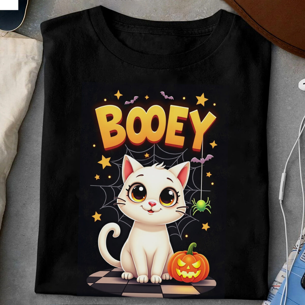 Booey Halloween Shirt Retro Ghost Comfort Colors Tee