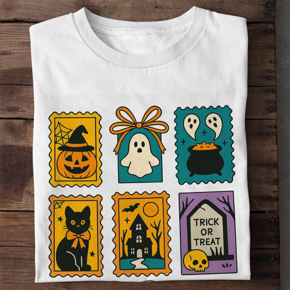 Halloween Teacher Ghost T-Shirt - Trick or Teach Shirt