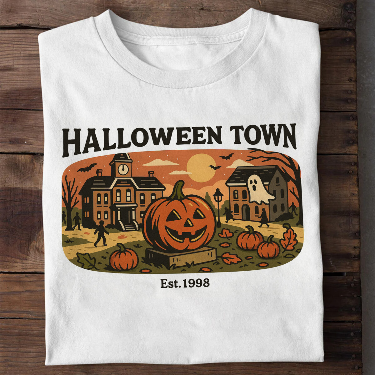 Halloween Town Shirt Comfort Colors Est 1998 Tee