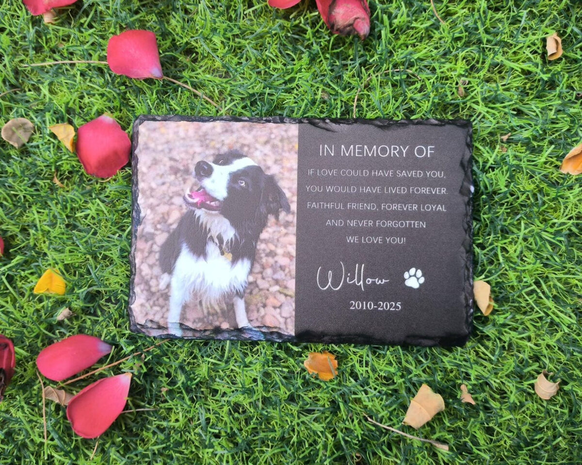 Personalized Pet Memorial,Custom Pet Memorial Stone,Pet Grave Marker With Photo