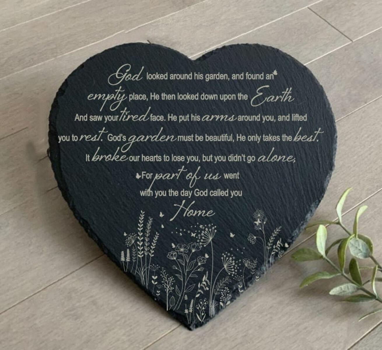 Lavenders Remembrance Indoor or Outdoor Stone. Lavender Memorials Stone Paver Gift. Sympathy Garden Stone