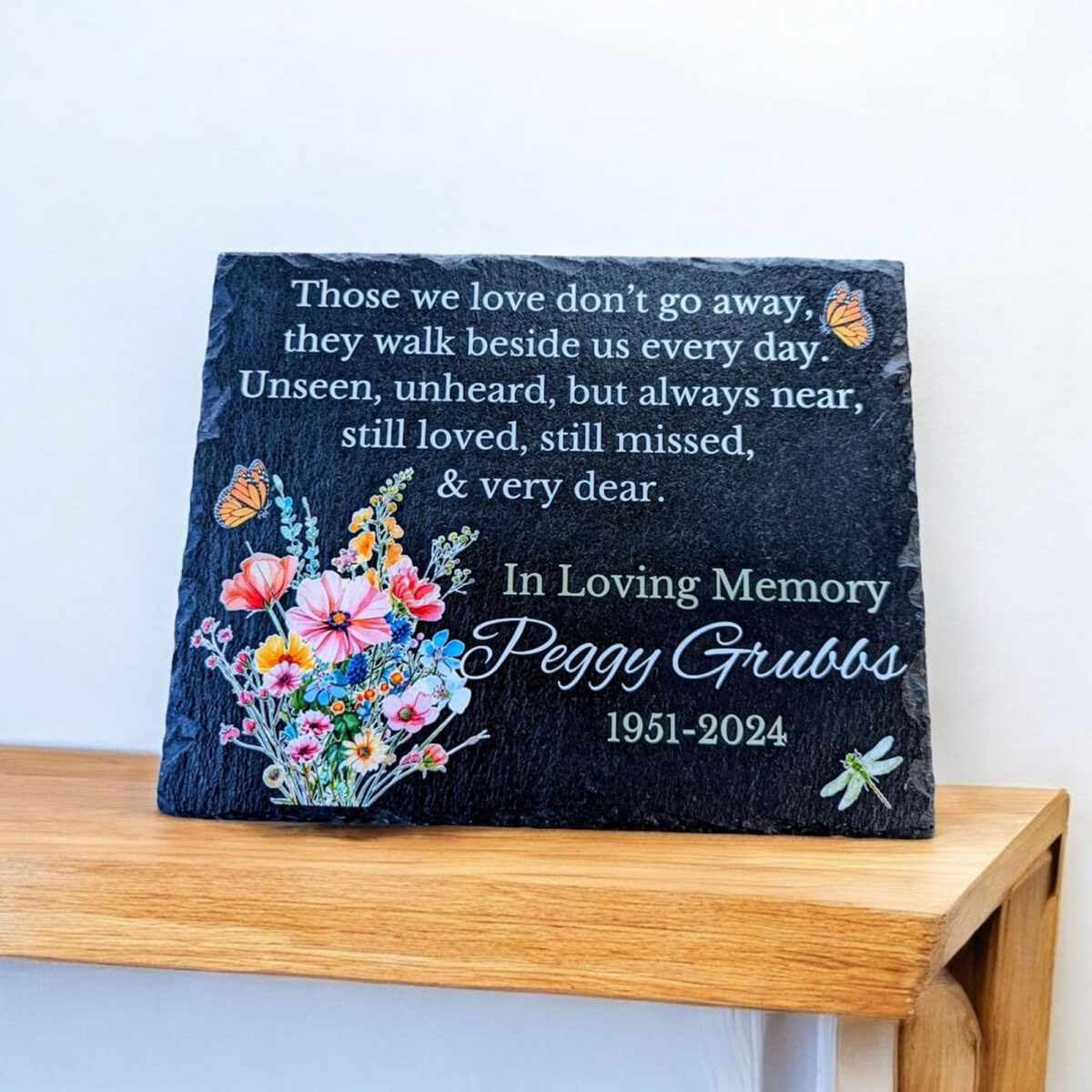 Personalized Memorial Garden Stone, In Loving Memory, Personalized Garden Stone